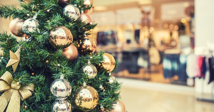 christmas tree in a shopping mall